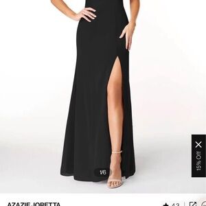Azazie Black Off-Shoulder Bridesmaids Dress